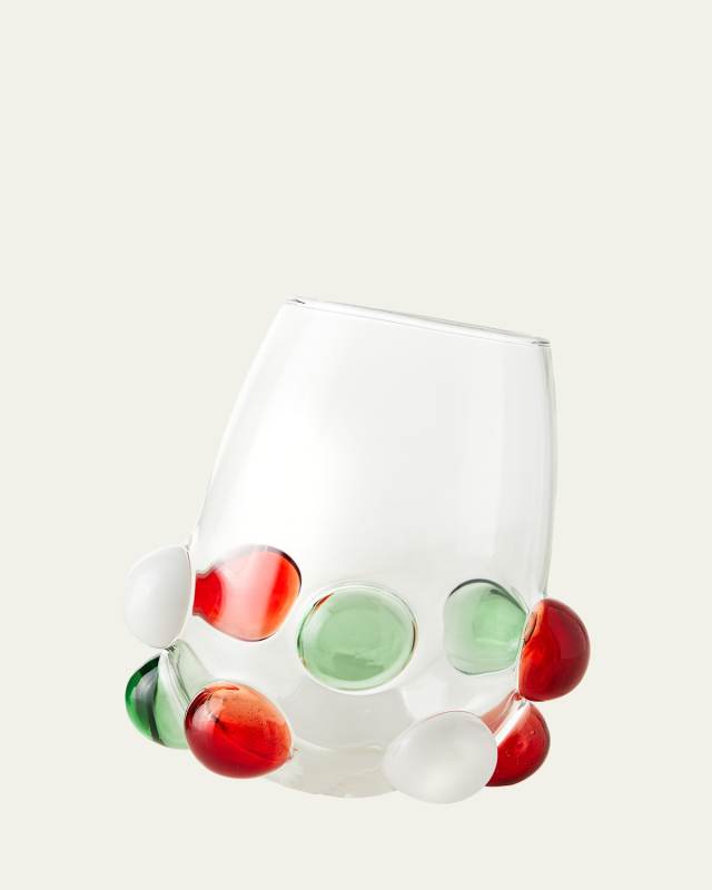 Multicolor Bubble Stemless Wine Glass